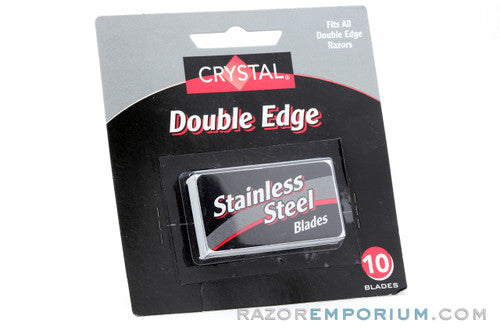 Crystal Stainless Steel Double Edge (DE) Blades 10