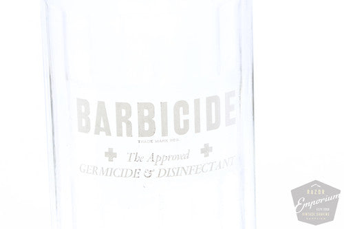 Barbicide Vintage Barber's Disinfected Jar with Metal Tray