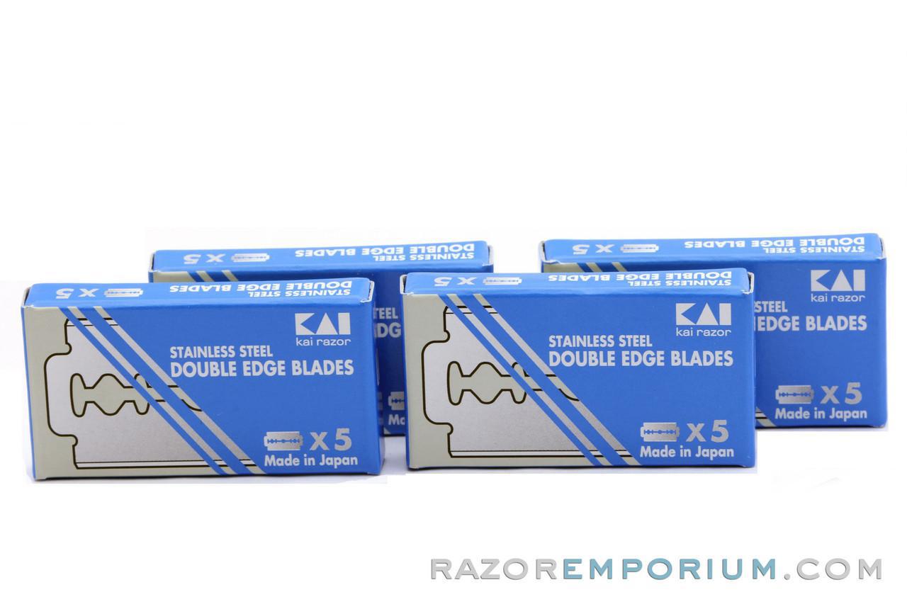 Kai Stainless Steel Double Edge (DE) Razor Blades