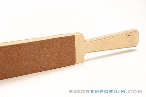 2.5" Razor Emporium Latigo & Cork Paddle Strop - Made in USA