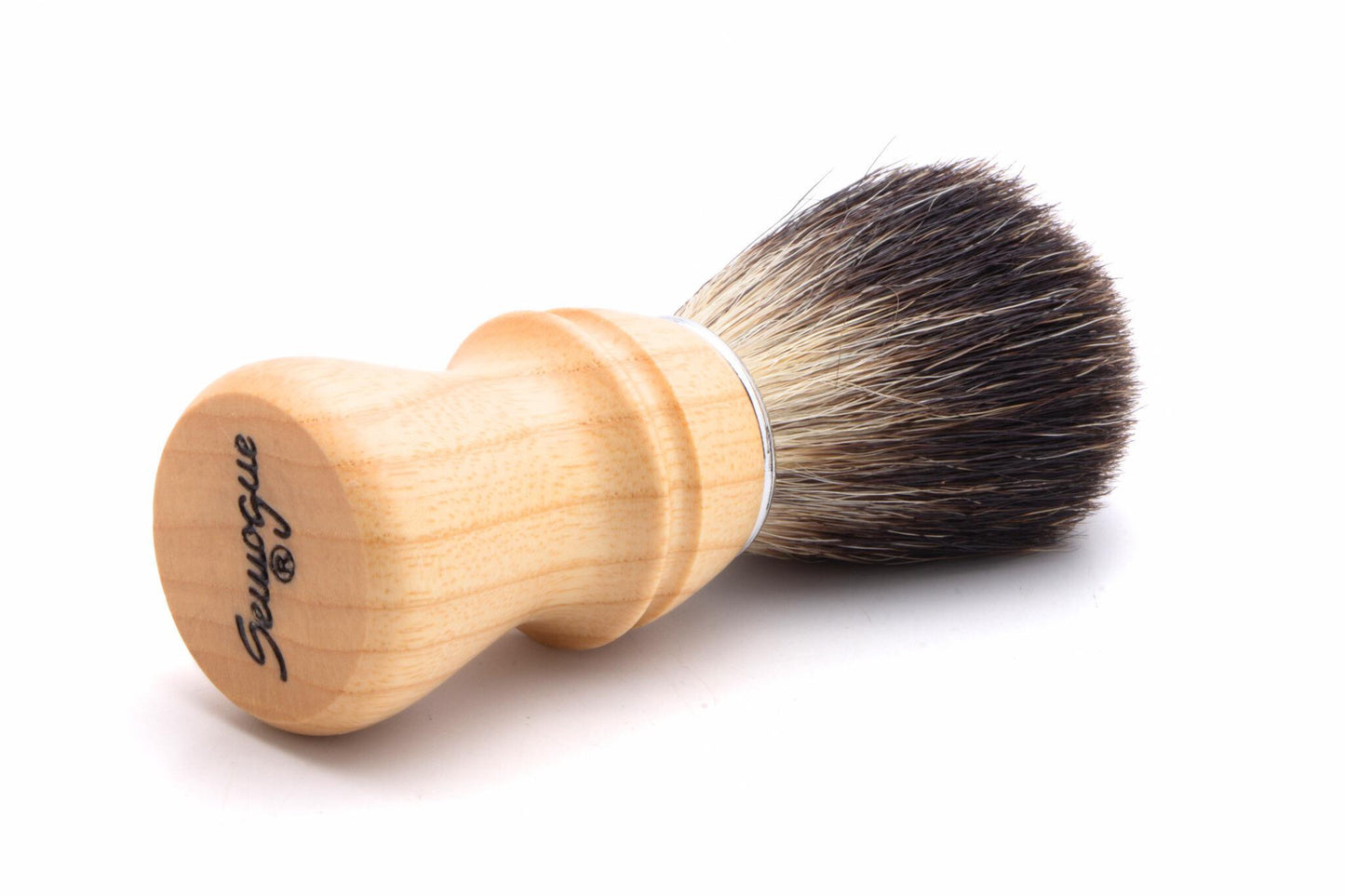 Semogue | 2010 Pure Black Badger Brush With Wood Handle