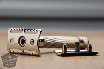 Barbasol Floating Head DE Safety Razor * Nickel Revamp