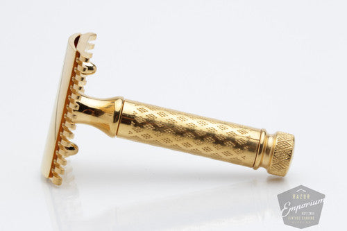 1922 Gillette New Improved Tuckaway Safety Razor 24K Gold Revamp