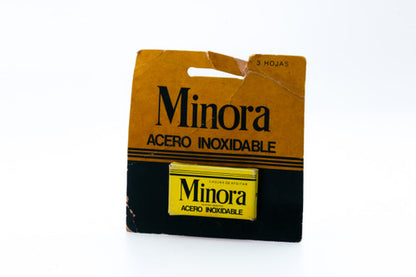 NOS - Minora Super Stainless - Made in Argentina - Double Edge Razor Blades