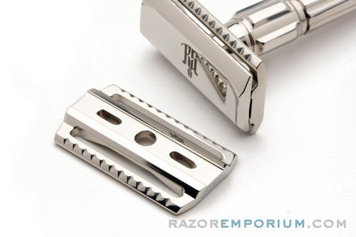 Raw Shaving RS-10 Stainless Steel Safety Razor with Mild & Aggressive Guards