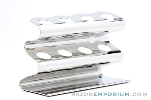 Stainless Steel 4 Razor Stand | Waveform from Metier