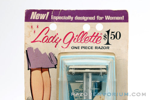 1962 Gillette Blue Star Lady Gillette NOS - New Old Stock H4