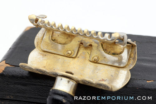 1907 Ever-Ready Lather Catcher Single Edge Safety Razor in Black Leather Box