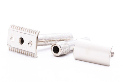 1926 Gillette New Improved Standard DE Safety Razor | Factory Nickel