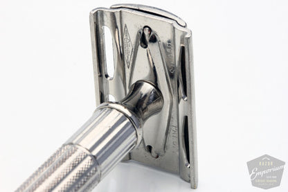 Gillette 1940s Fat Handle Tech DE Safety Razor