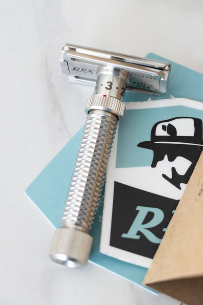 Rex Supply Co. | Konsul Slant Adjustable Stainless Steel Double Edge Razor