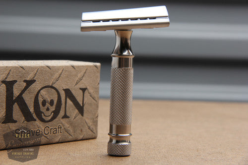 iKon Shavecraft 102 Slant OSS Stainless Steel DE Razor