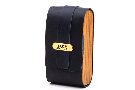 Rex Supply Co. | Navy & Gold Double Edge Safety Razor Case