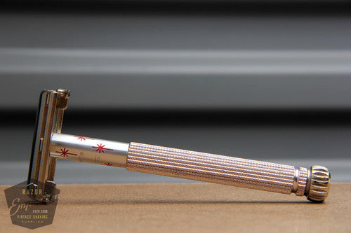 Gillette 1966 Pink Star Lady Gillette DE Safety Razor - L1