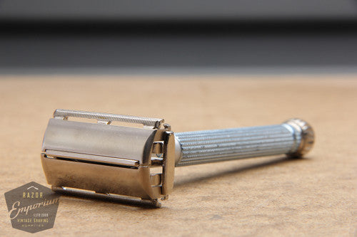 Gillette 1961 Blue Star Lady Gillette DE Safety Razor G2