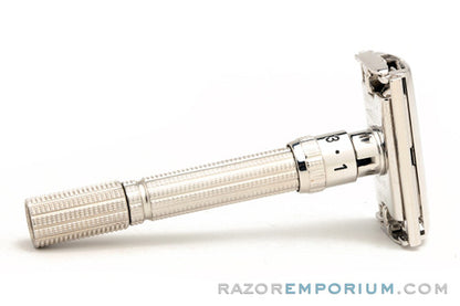 1963 Gillette Slim Adjustable DE Safety Razor I1 Rhodium Revamp