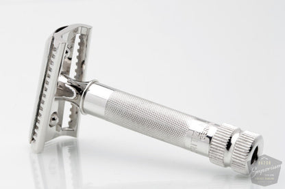 1960's Hoffritz Slant Double Edge Safety Razor Rhodium Revamp