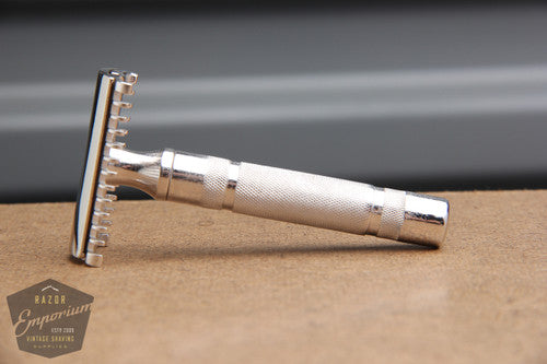 Gillette 1930's NEW DE 3 Piece Safety Razor *  REVAMPED - Nickel