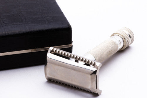 1940's Pomco Diagonal Slant & Straight Double Edge Safety Razor – Razor ...