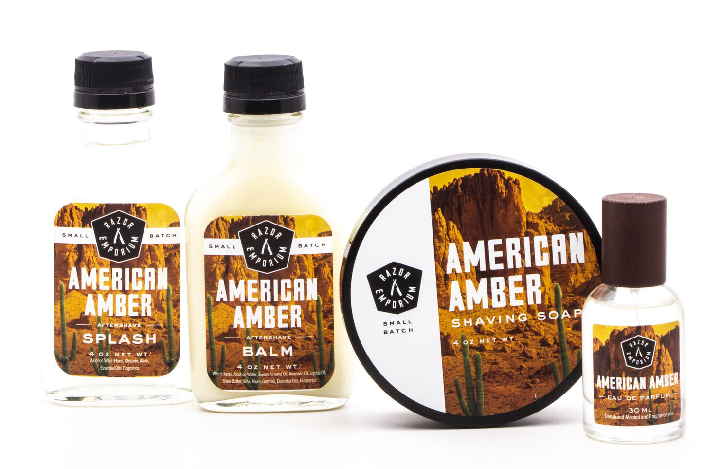 Razor Emporium | American Amber Four Piece Bundle