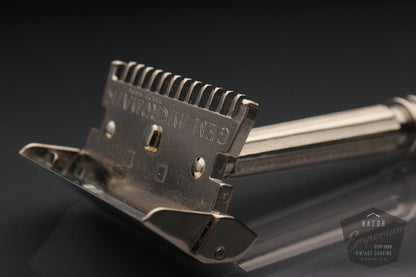 Gem 1930's Micromatic TTO SE Safety Razor * Nickel REVAMPED