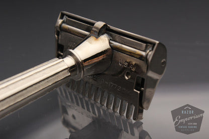 Gem 1930's Micromatic TTO SE Safety Razor * Nickel REVAMPED