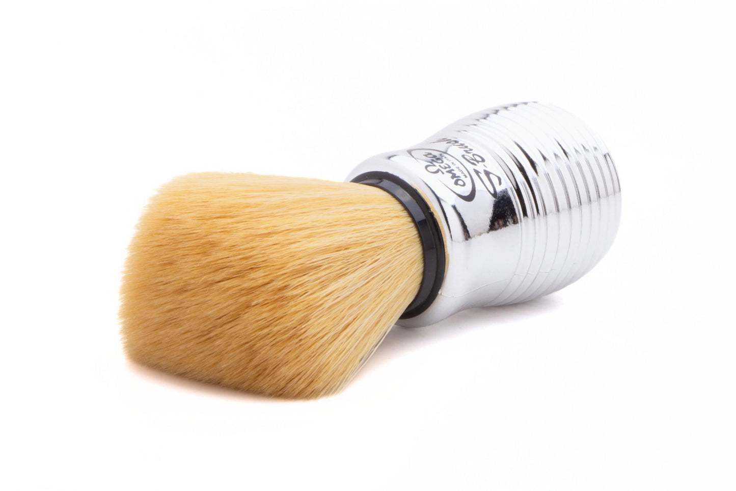 Omega S10081 Chrome S-Brush Pro Synthetic Shaving Brush