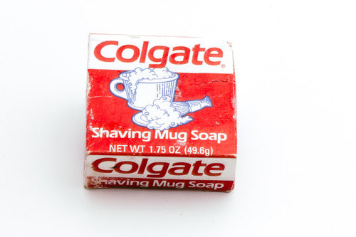 Colgate Mug Shaving Soap and Original Packaging