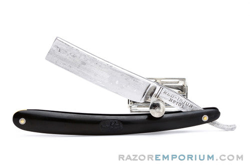 5/8" H. Boker "RED INJUN" No. 102 Square Point Straight Razor Solingen, Germany