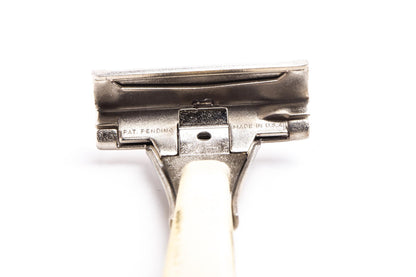 1960's  Schick  Cream Handle  Injector Safety Razor | Original Condition