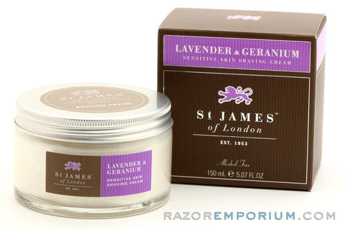 St. James of London | Lavender & Geranium Shaving Cream Jar