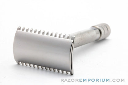 1920 Gillette Single Ring Old Type DE Safety Razor Nickel Revamp