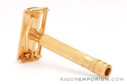 1940's Gillette Milord DE Safety Razor Set 24K Gold Revamp