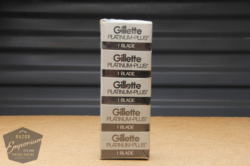 Gillette Platinum Plus Double Edge (20) - New Old Stock (NOS) Razor Blades