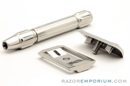 Raw Shaving RS-10 Stainless Steel Safety Razor with Mild & Aggressive Guards