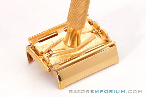 1940's Gillette Milord DE Safety Razor Set 24K Gold Revamp