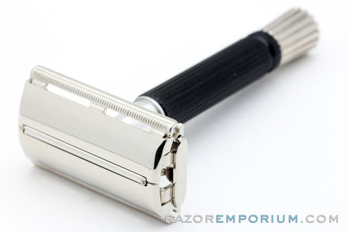 1967 Gillette Black Handle Super Speed DE Safety Razor M1