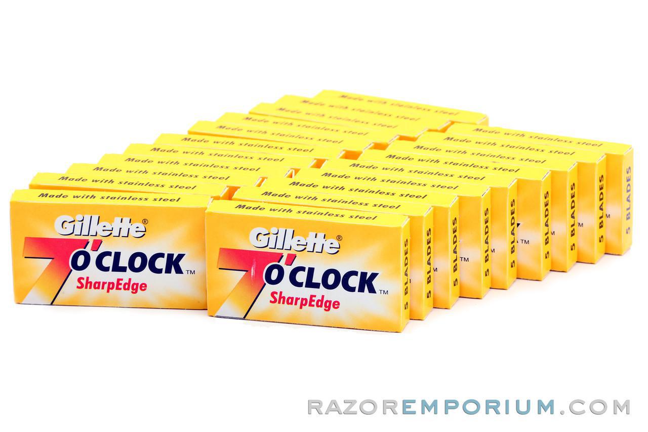 Gillette 7 O'clock Yellow Double Edge (DE) Razor Blades