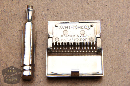 Ever-Ready 1912 Style Single Edge Safety Razor in Metal Wall Hanger in original packaging