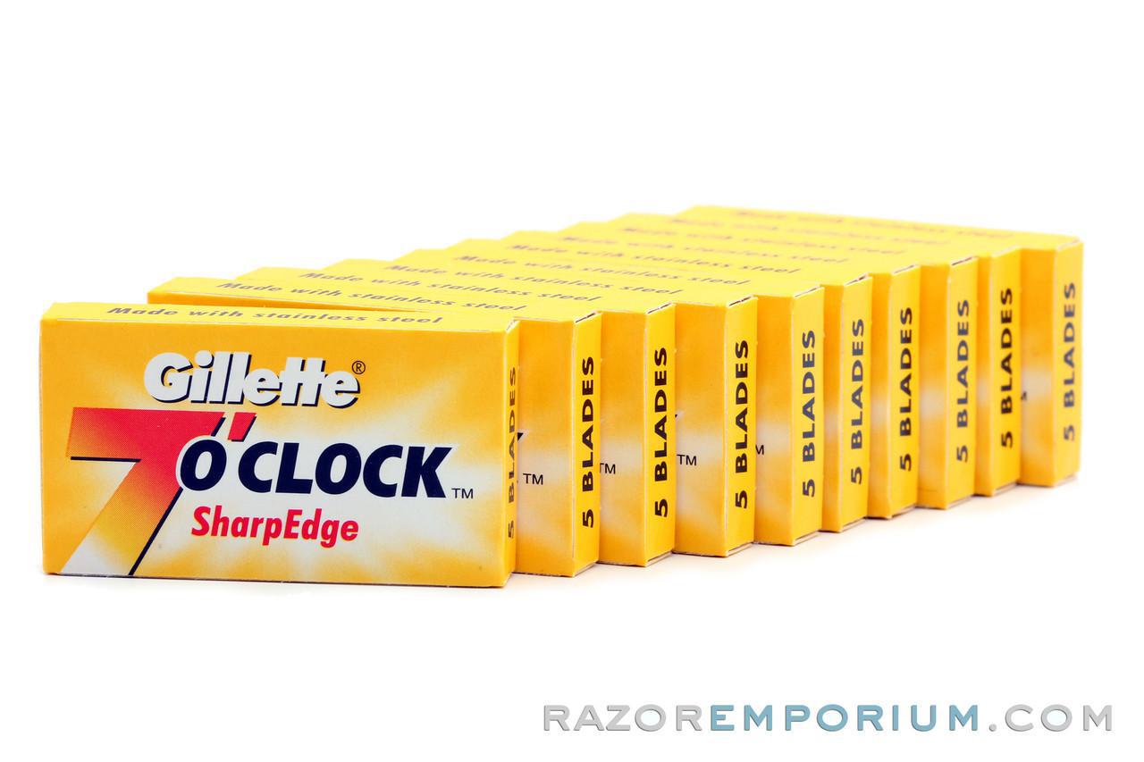 Gillette 7 O'clock Yellow Double Edge (DE) Razor Blades