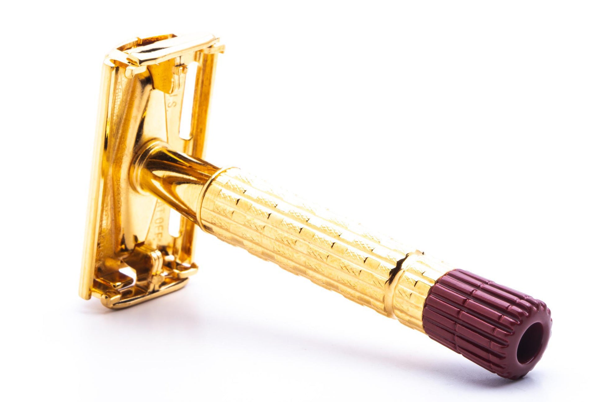 1959 E3 Gillette Heavy Red Tip Super Speed Safety Razor | 24K Gold Rev ...