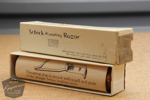 Schick 1930's Type B Silver Repeating Injector Razor - Mint