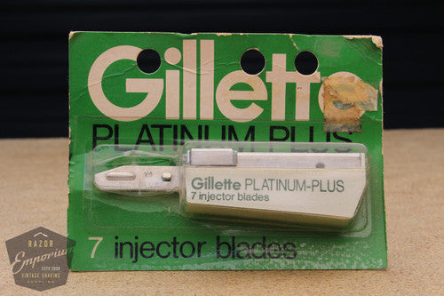 Gillette Platinum Plus Injector (7) - New Old Stock (NOS) Razor Blades