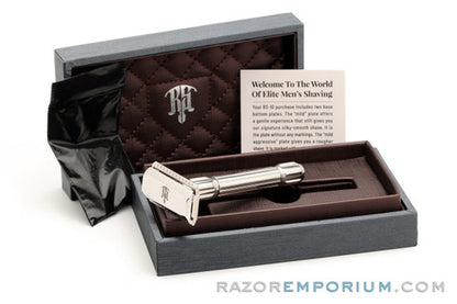 Raw Shaving RS-10 Stainless Steel Safety Razor with Mild & Aggressive Guards