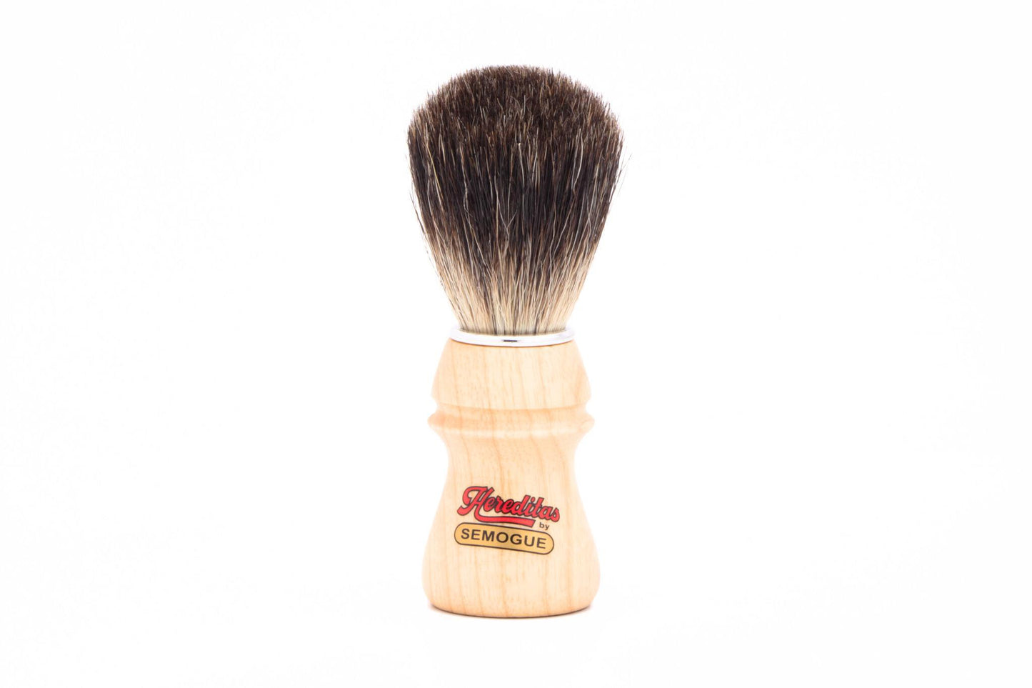 Semogue | 2010 Pure Black Badger Brush With Wood Handle