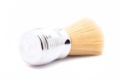 Omega S10081 Chrome S-Brush Pro Synthetic Shaving Brush