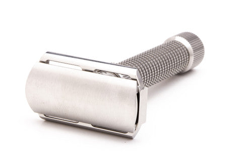 Rex Supply Co. Ambassador Adjustable Stainless Steel DE Razor With Rex Supply Co Stand | Used