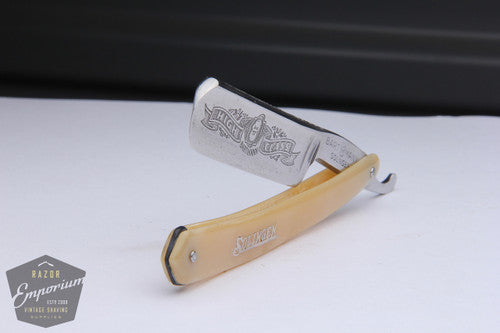 6/8" Bartmann High Class Engraved "Tuesday" 7 Day Razor | Solingen, Germany