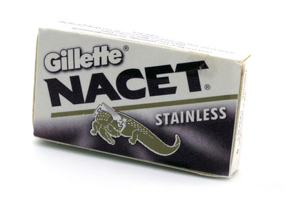 Gillette Nacet Stainless Double Edge (DE) Razor Blades