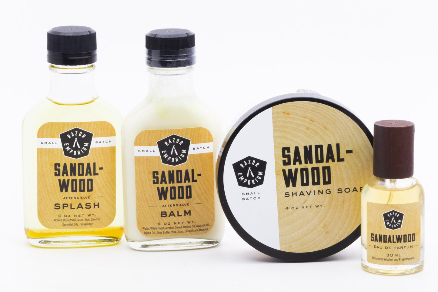 Razor Emporium | Sandalwood Four Piece Bundle